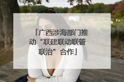 广西涉海部门推动“联建联动联管联治”合作