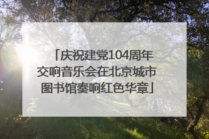 庆祝建党104周年交响音乐会在北京城市图书馆奏响红色华章