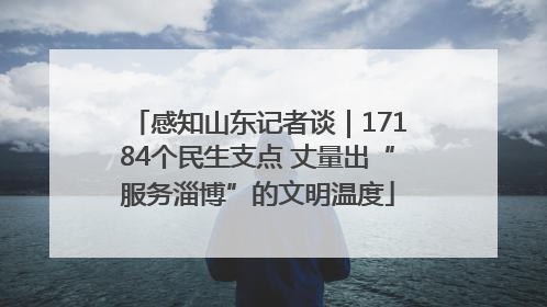 感知山东记者谈｜17184个民生支点 丈量出“服务淄博”的文明温度