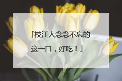 枝江人念念不忘的这一口，好吃！