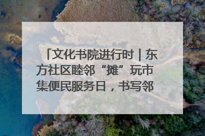 文化书院进行时｜东方社区睦邻“摊”玩市集便民服务日，书写邻里共生新篇章