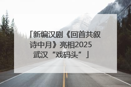 新编汉剧《回首共叙诗中月》亮相2025武汉“戏码头”