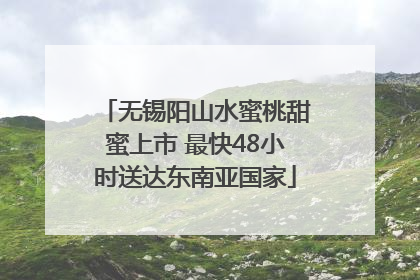 无锡阳山水蜜桃甜蜜上市 最快48小时送达东南亚国家