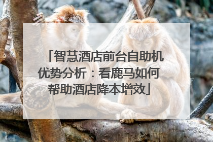 智慧酒店前台自助机优势分析：看鹿马如何帮助酒店降本增效