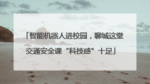 智能机器人进校园，聊城这堂交通安全课“科技感”十足
