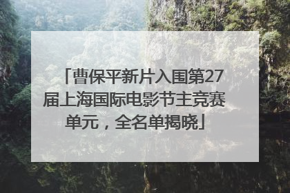曹保平新片入围第27届上海国际电影节主竞赛单元，全名单揭晓