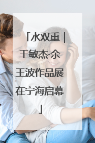 水双重｜王敏杰·余王波作品展在宁海启幕
