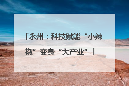 永州：科技赋能“小辣椒”变身“大产业”