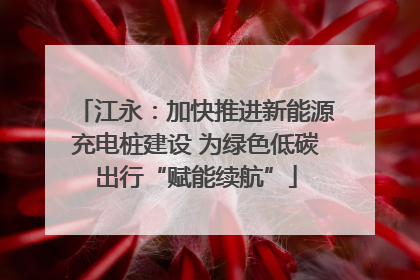 江永：加快推进新能源充电桩建设 为绿色低碳出行“赋能续航”