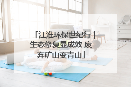 江淮环保世纪行｜生态修复显成效 废弃矿山变青山