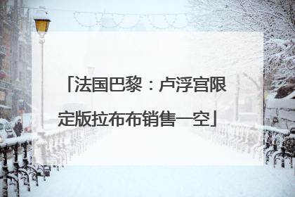 法国巴黎：卢浮宫限定版拉布布销售一空
