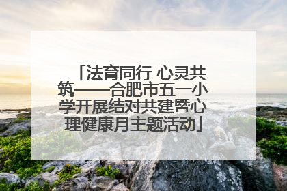 法育同行 心灵共筑——合肥市五一小学开展结对共建暨心理健康月主题活动