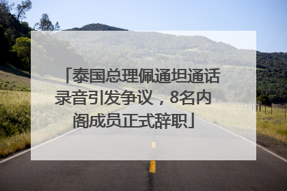 泰国总理佩通坦通话录音引发争议，8名内阁成员正式辞职