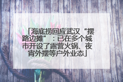 海底捞回应武汉“摆路边摊”：已在多个城市开设了露营火锅、夜宵外摆等户外业态