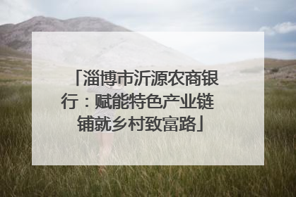 淄博市沂源农商银行：赋能特色产业链 铺就乡村致富路