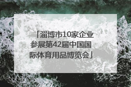 淄博市10家企业参展第42届中国国际体育用品博览会