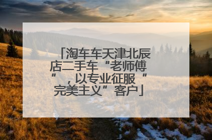 淘车车天津北辰店二手车“老师傅”，以专业征服“完美主义”客户
