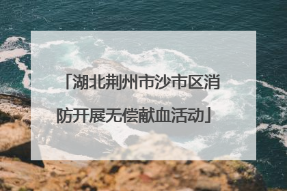 湖北荆州市沙市区消防开展无偿献血活动