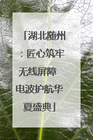 湖北随州：匠心筑牢无线屏障 电波护航华夏盛典