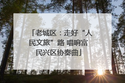 老城区：走好“人民文旅”路 唱响富民兴区协奏曲