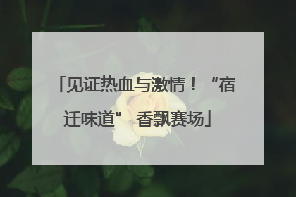 见证热血与激情！“宿迁味道” 香飘赛场