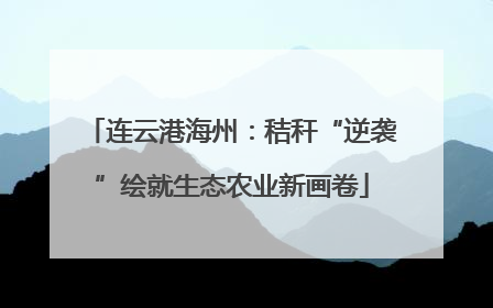 连云港海州：秸秆“逆袭”绘就生态农业新画卷