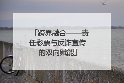 跨界融合——责任彩票与反诈宣传的双向赋能