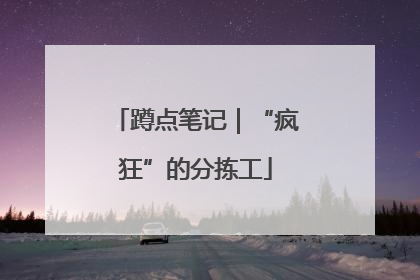 蹲点笔记｜“疯狂”的分拣工