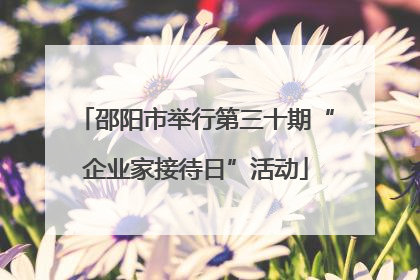 邵阳市举行第三十期“企业家接待日”活动
