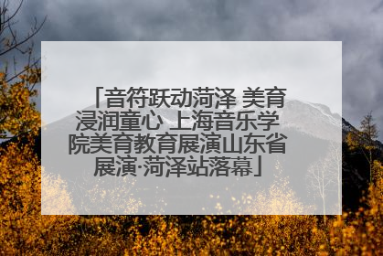音符跃动菏泽 美育浸润童心 上海音乐学院美育教育展演山东省展演·菏泽站落幕