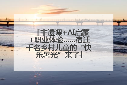 非遗课+AI启蒙+职业体验……宿迁千名乡村儿童的“快乐暑光”来了