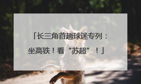 长三角首趟球迷专列：坐高铁！看“苏超”！