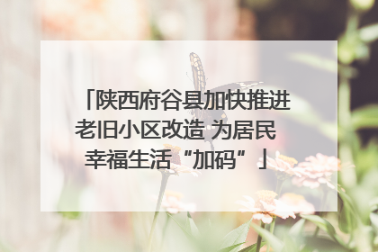 陕西府谷县加快推进老旧小区改造 为居民幸福生活“加码”