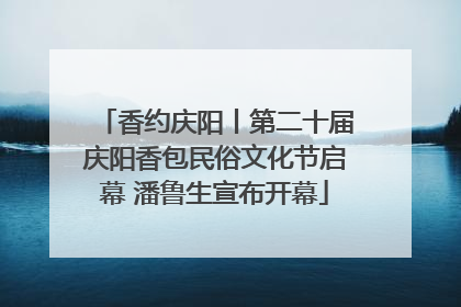 香约庆阳丨第二十届庆阳香包民俗文化节启幕 潘鲁生宣布开幕