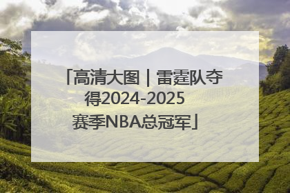 高清大图｜雷霆队夺得2024-2025赛季NBA总冠军