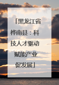 黑龙江省桦南县：科技人才驱动 赋能产业促发展