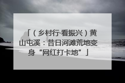 （乡村行·看振兴）黄山屯溪：昔日河滩荒地变身“网红打卡地”
