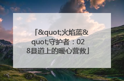 "火焰蓝"守护者：028县道上的暖心营救