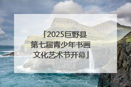 2025巨野县第七届青少年书画文化艺术节开幕