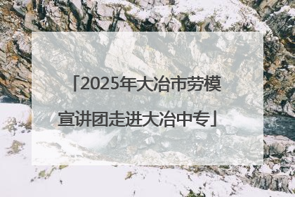 2025年大冶市劳模宣讲团走进大冶中专