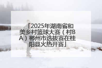 2025年湖南省和美乡村篮球大赛（村BA）郴州市选拔赛在桂阳县火热开赛