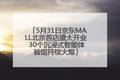 5月31日京东MALL北京首店盛大开业 30个沉浸式智能体验馆持续火爆