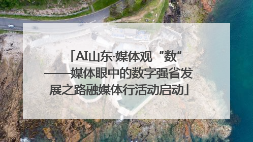 AI山东·媒体观“数”——媒体眼中的数字强省发展之路融媒体行活动启动