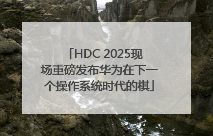 HDC 2025现场重磅发布华为在下一个操作系统时代的棋